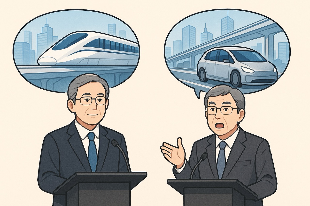 権兵衛トンネル開通20周年記念事業での基調講演の様子