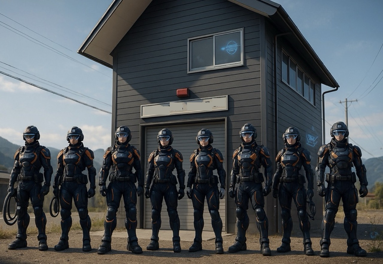 南箕輪村消防団の屯所はここに