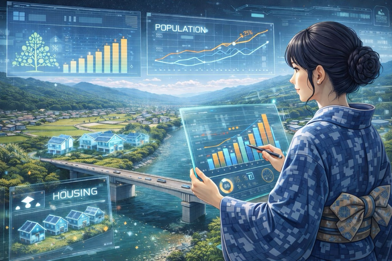 南箕輪村の近年の人口動態と住宅新設着工数を比較してみた。